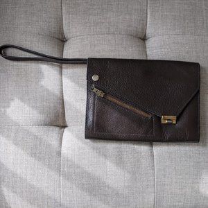 Folding, Leather, Envelope Wristlet